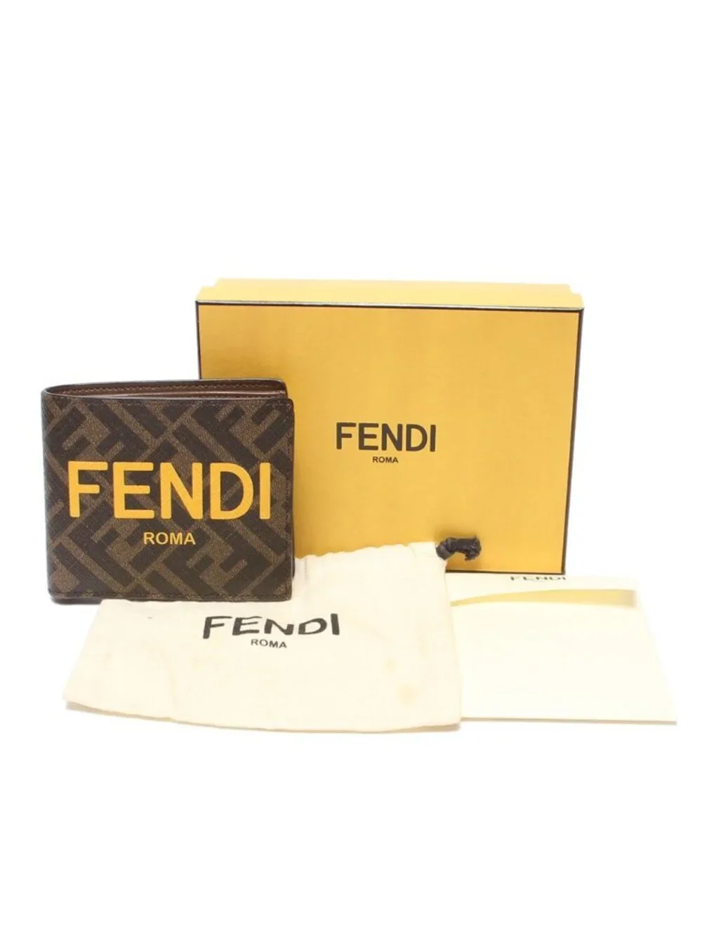 Fendi Bifold Wallet Zucca Pattern